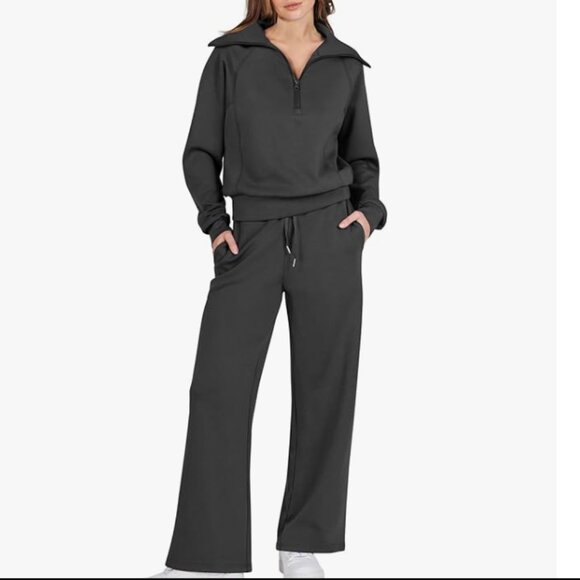 Women's Burnt Orange Two Piece Matching Loungewear Outfit Size XS - Picture 2 of 8